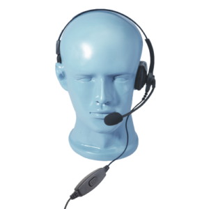 Lightweight Single Muff Adjustable Headset with Boom Mic & Inline PTT (HSS)