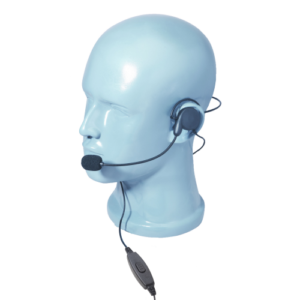 Ultra-Lite Behind the Head Single Ear Headset with Boom Mic & Inline PTT (HSB)