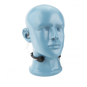 Throat microphone adjustable, Acoustic Tube with inline PTT and extra tip (TM2)